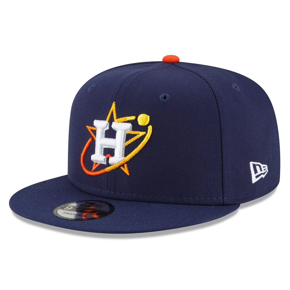 Casquette ajustable 9FIFTY Snapback City Connect des Houston Astros 2022 City Connect New Era pour homme, bleu marine