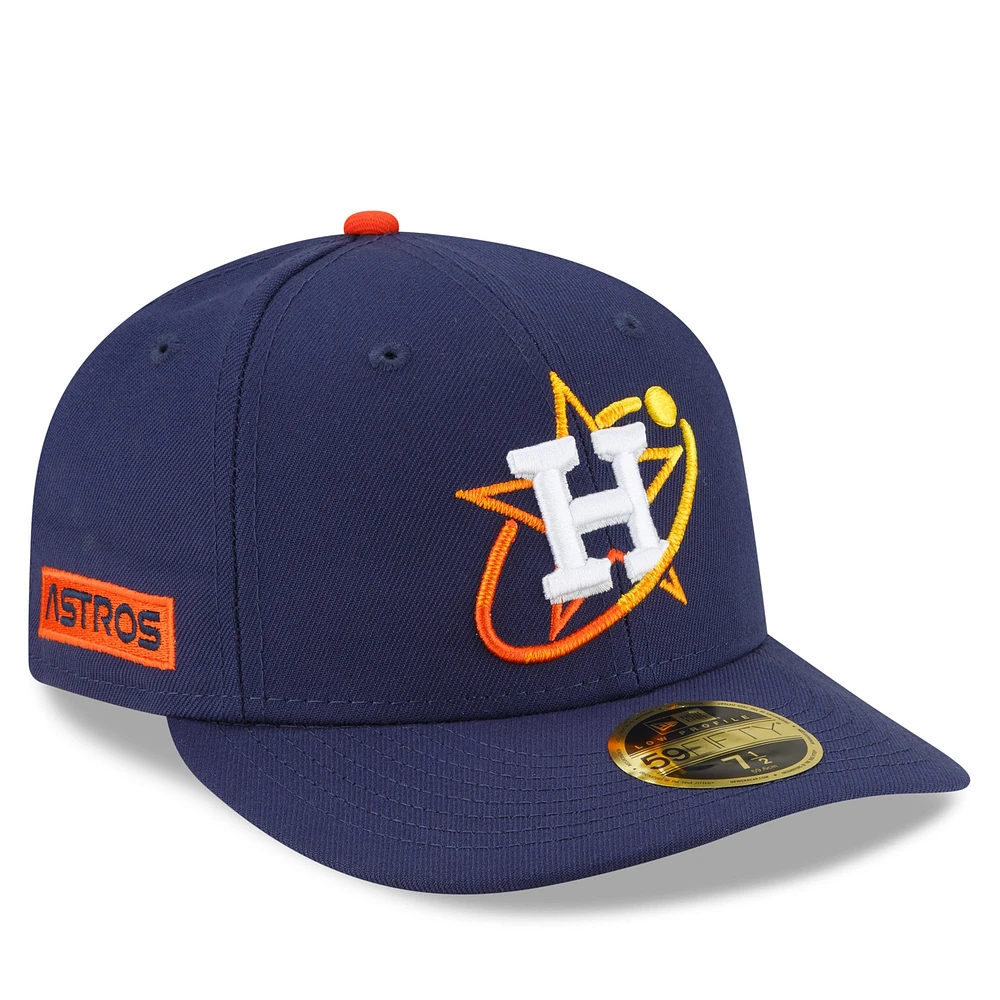 Casquette ajustée 59FIFTY pour homme Houston Astros 2022 City Connect à profil bas bleu marine New Era