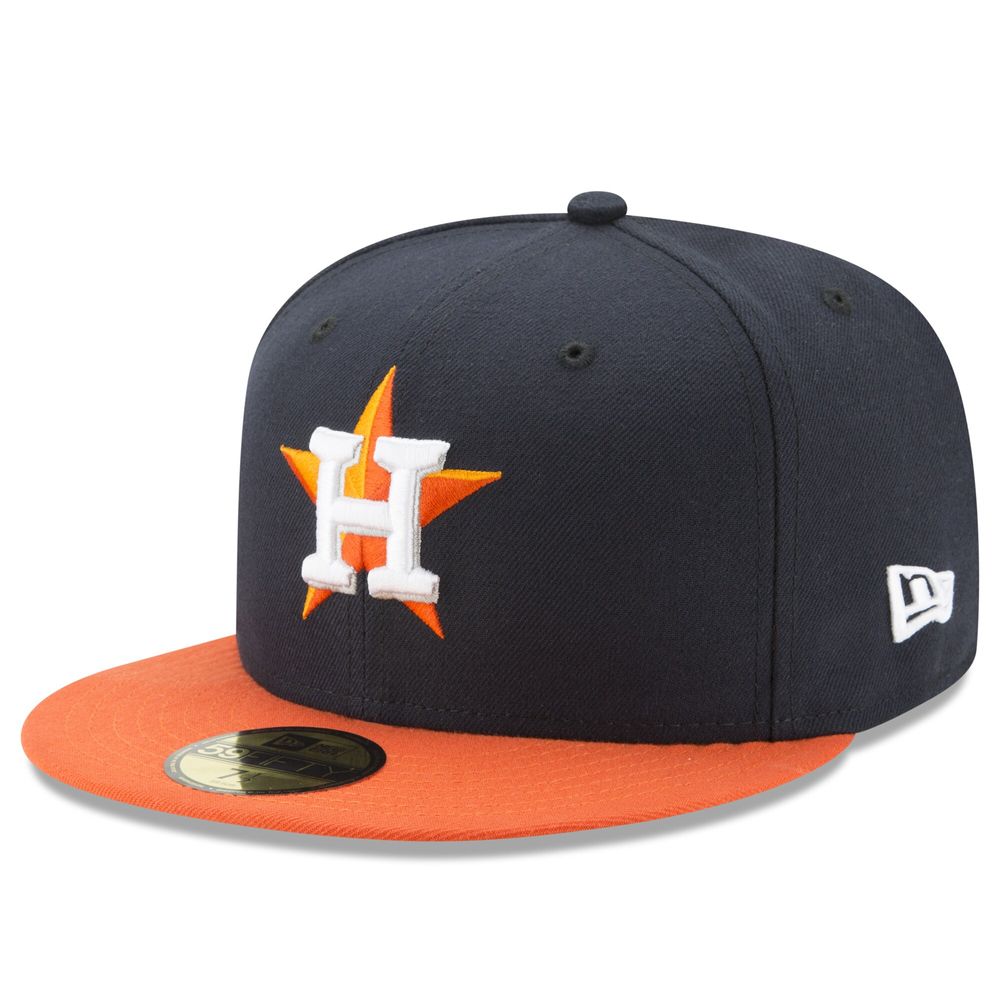 Men's New Era Navy Houston Astros 2022 Postseason Road Side Patch 59FIFTY Fitted Hat