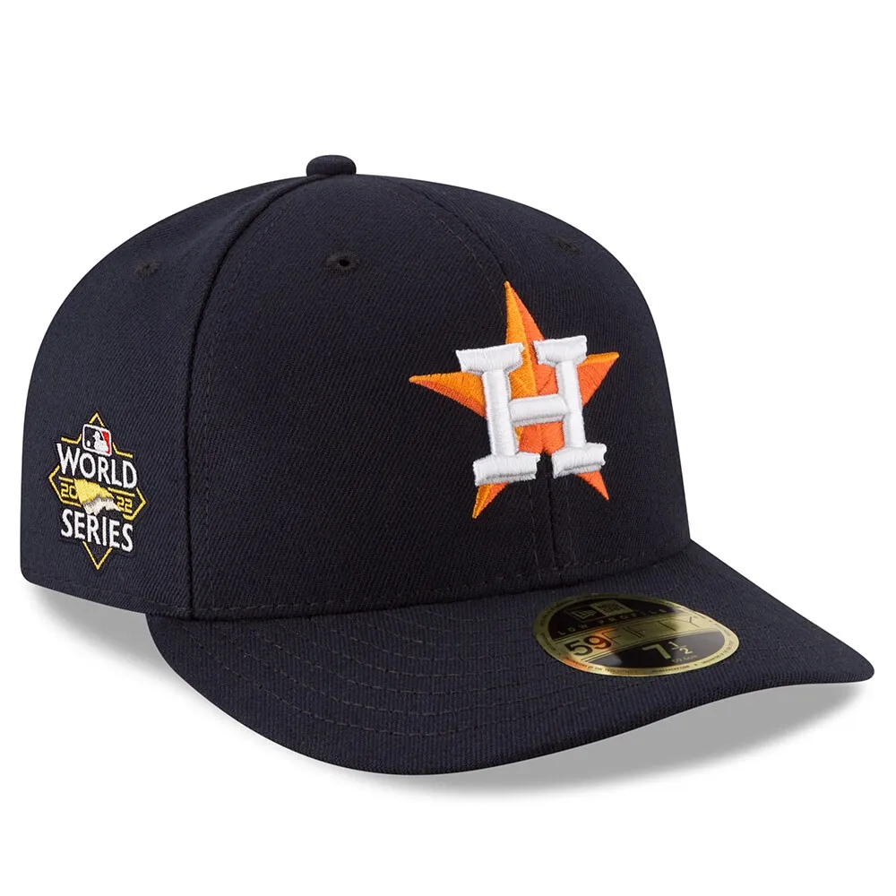 Men's New Era Navy Houston Astros 2022 World Series Side Patch 59FIFTY Fitted Hat