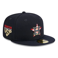 Men's New Era  Navy Houston Astros 2023 Fourth of July 59FIFTY Fitted Hat