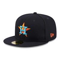 Casquette ajustée 59FIFTY pour homme Houston Astros 2023 MLB Father's Day On-Field bleu marine New Era