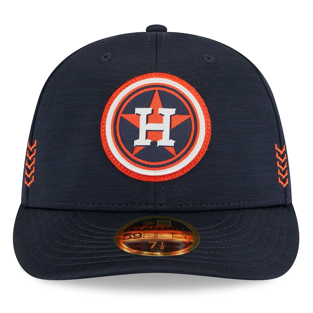 Casquette ajustée 59FIFTY à profil bas Houston Astros 2024 Clubhouse New Era pour hommes