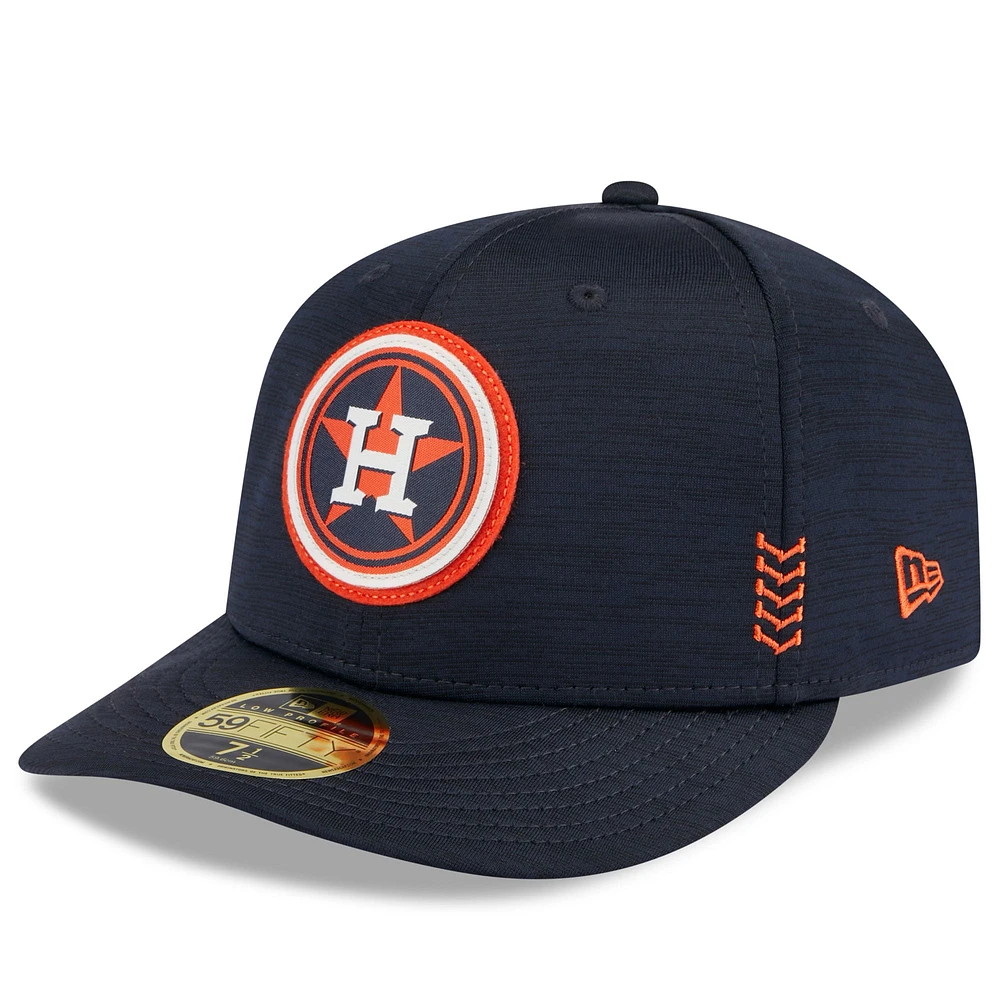 Casquette ajustée 59FIFTY à profil bas Houston Astros 2024 Clubhouse New Era pour hommes