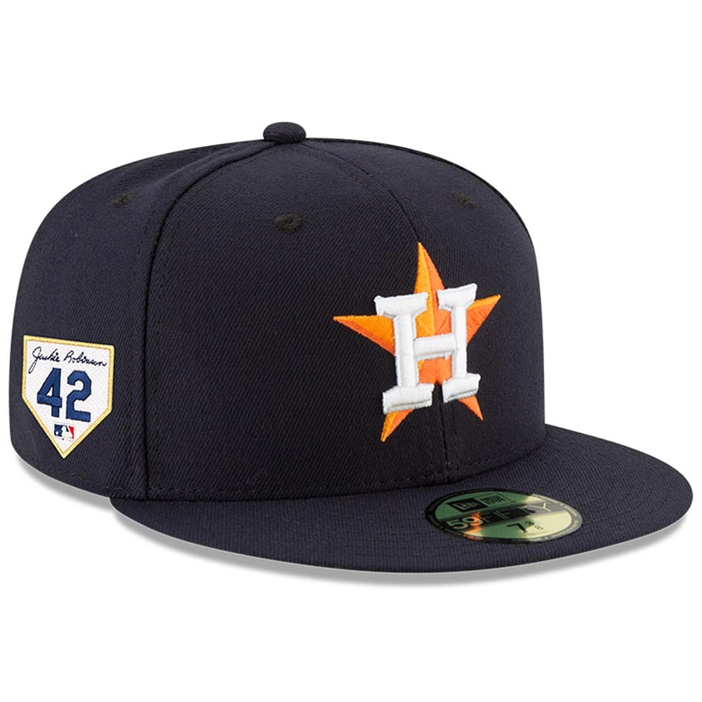 Casquette ajustée New Era Houston Astros 2024 Jackie Robinson Day 59FIFTY pour hommes