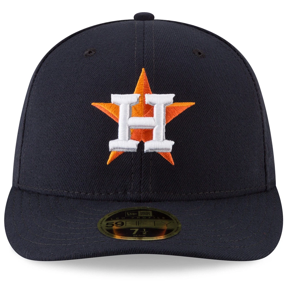 Men's New Era  Navy Houston Astros 2024 MLB Postseason Side Patch Low Profile 59FIFTY Fitted Hat