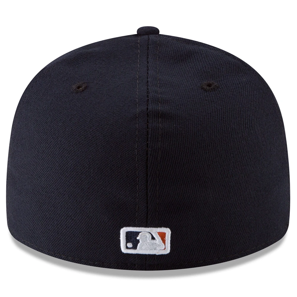 Men's New Era  Navy Houston Astros 2024 MLB Postseason Side Patch Low Profile 59FIFTY Fitted Hat