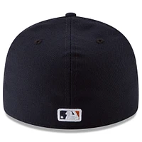 Casquette ajustée 59FIFTY à profil bas pour homme New Era, bleu marine, Houston Astros 2024 MLB Postseason Side Patch