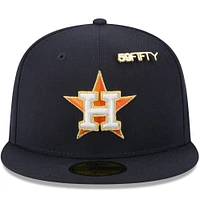 Casquette ajustée New Era bleu marine Houston Astros 2025 59FIFTY Day avec épingles