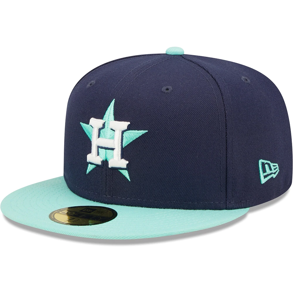 Équipe du 50e anniversaire des Astros de Houston New Era bleu marine pour homme - Casquette ajustée 59FIFTY