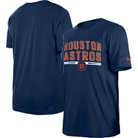 T-shirt d'entraînement au bâton pour homme Houston Astros bleu marine New Era