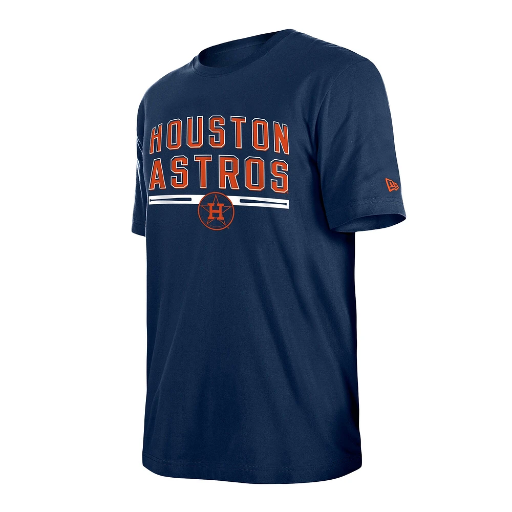 T-shirt d'entraînement au bâton pour homme Houston Astros bleu marine New Era