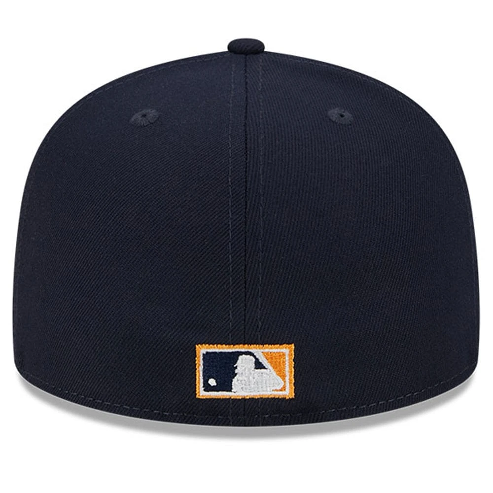 Casquette ajustée 59FIFTY New Era pour hommes des Astros de Houston Big League Chew Team bleu marine