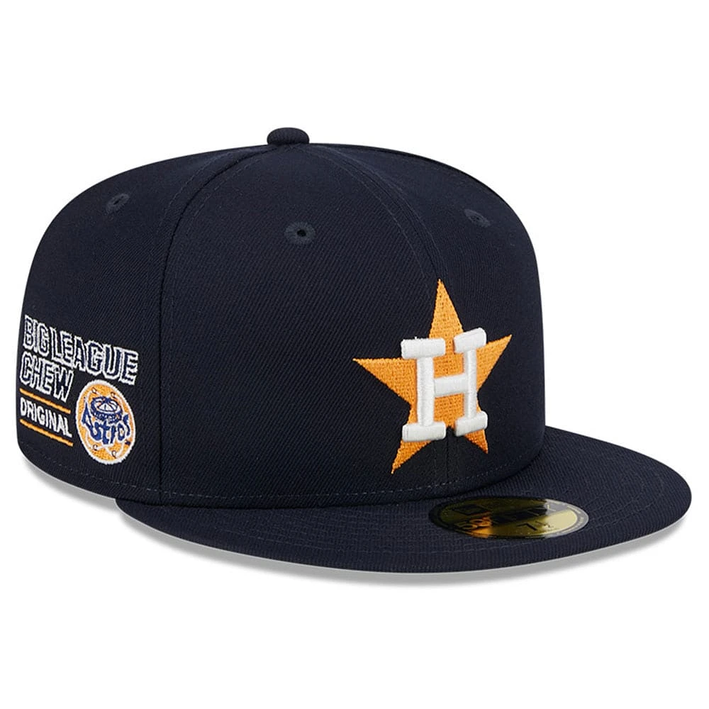 Men's New Era Navy Houston Astros Big League Chew Team 59FIFTY Fitted Hat