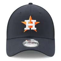 Men's New Era Navy Houston Astros Button Team Classic 39THIRTY Flex Hat