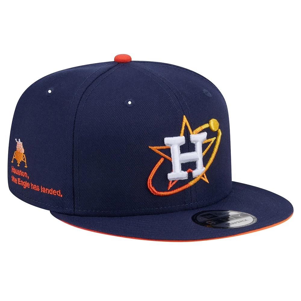 Casquette Snapback 9FIFTY Houston Astros City Connect New Era pour hommes, bleu marine