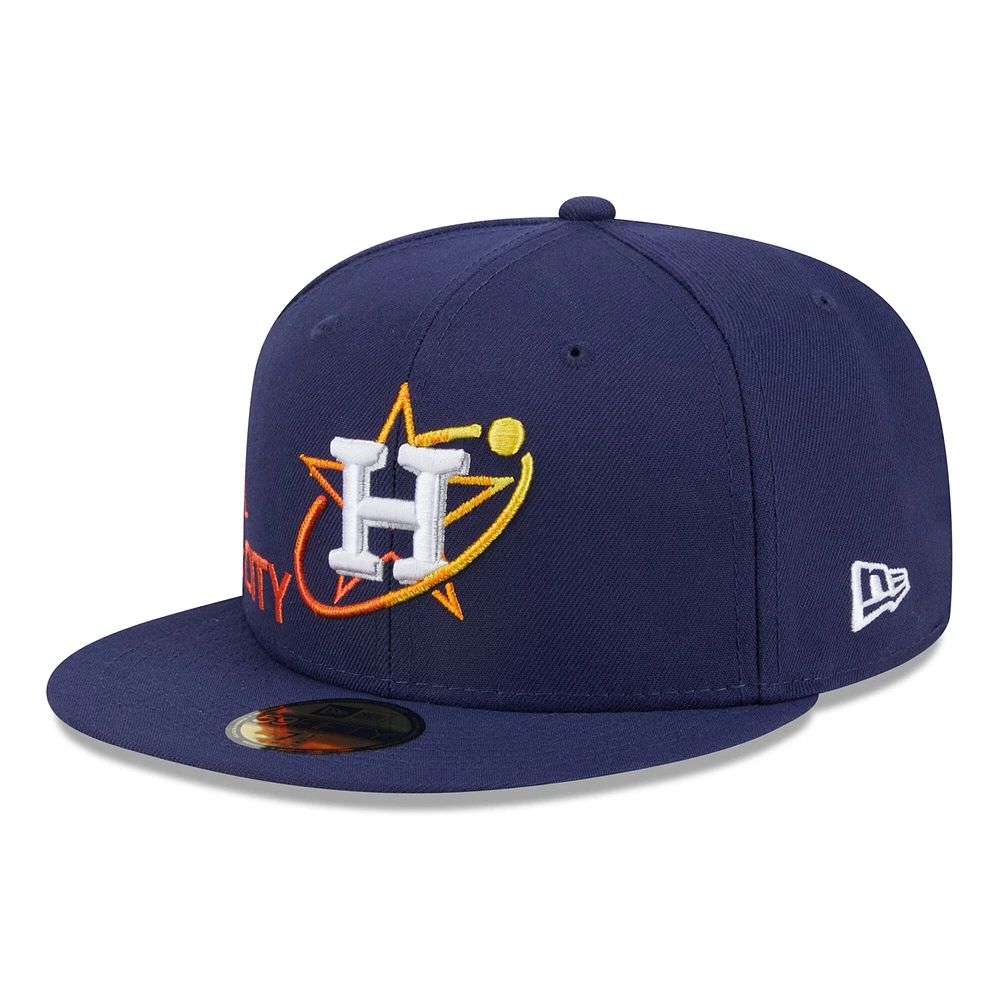 Casquette ajustée 59FIFTY Houston Astros City Connect Icon New Era pour hommes, bleu marine