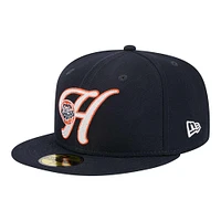 Casquette ajustée New Era pour homme avec logo Duo 2.0 59FIFTY des Astros de Houston bleu marine