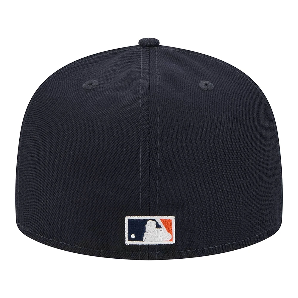 Casquette ajustée New Era pour homme avec logo Duo 2.0 59FIFTY des Astros de Houston bleu marine