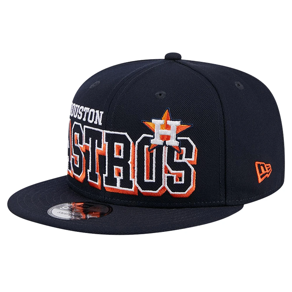 Men's New Era Navy Houston Astros Game Day Bold 9FIFTY Snapback Hat