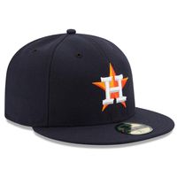 Men's New Era Navy Houston Astros Home Authentic Collection On Field 59FIFTY Performance Fitted Hat