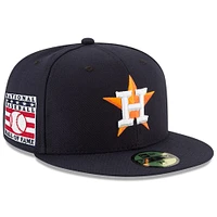 Men's New Era Navy Houston Astros National Baseball Hall of Fame 59FIFTY Fitted Hat