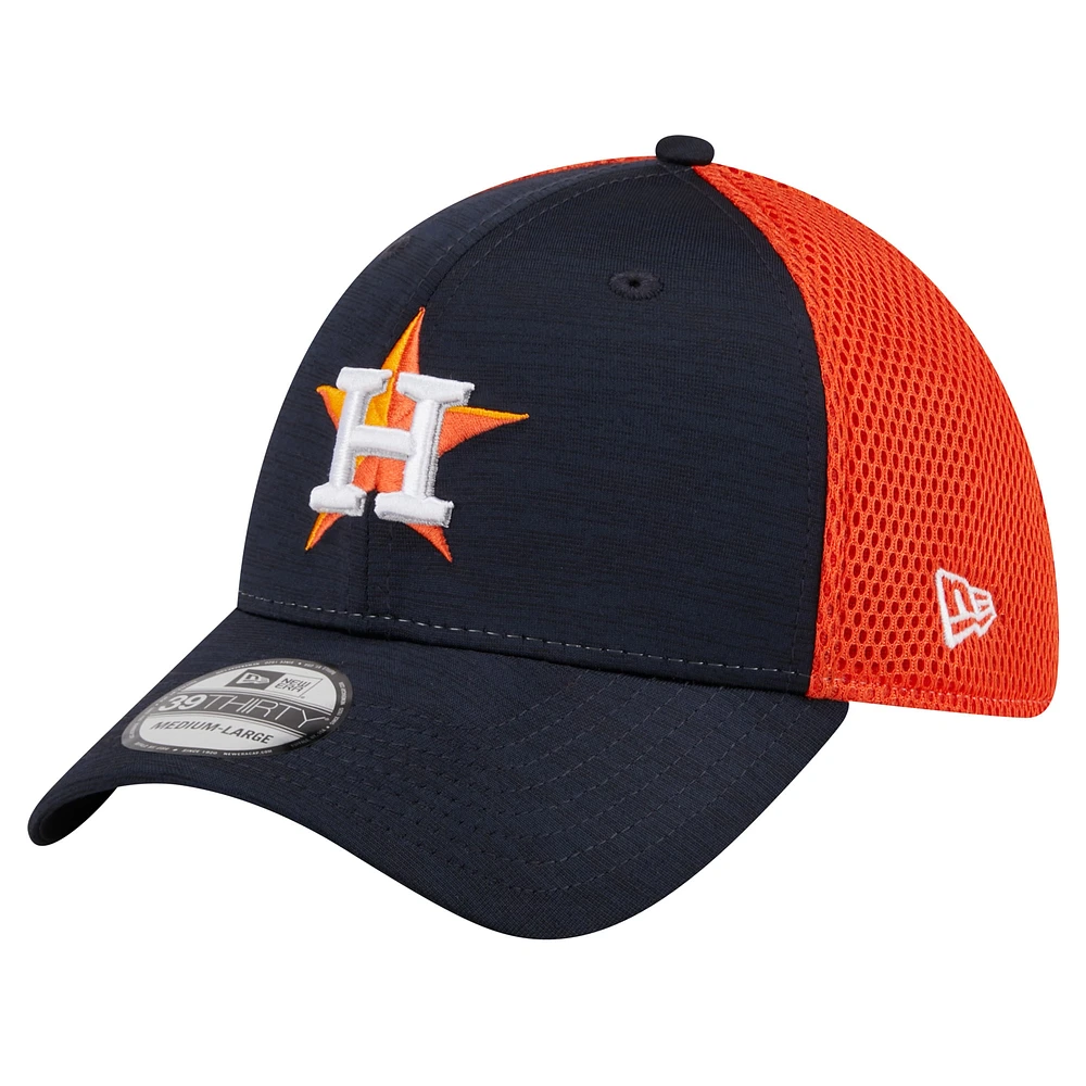 Casquette flexible bleu marine Houston Astros Neo 39THIRTY New Era pour hommes