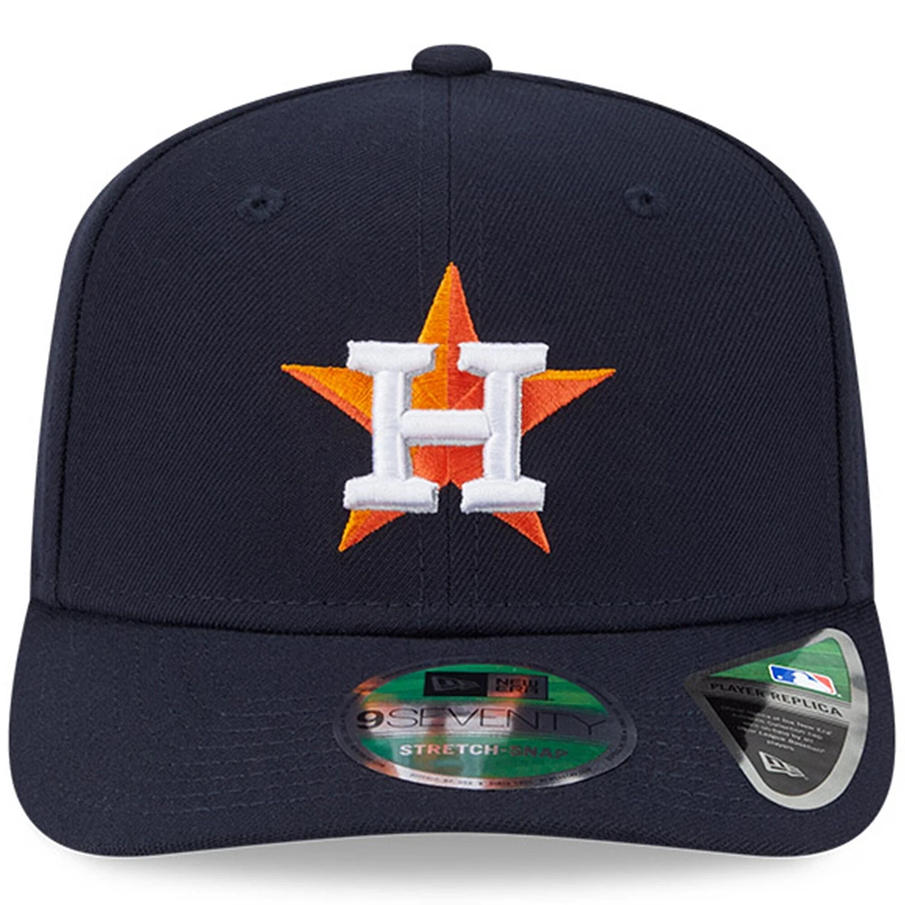 Men's New Era  Navy Houston Astros Player Replica 9SEVENTY Adjustable Hat