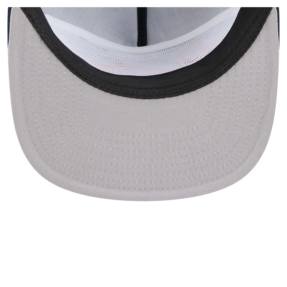 Casquette de golf ajustable New Era bleu marine Houston Astros Retro Satin Script pour homme