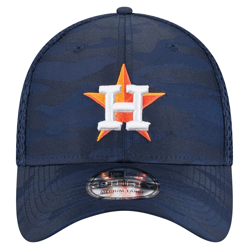 Men's New Era Navy Houston Astros Subtle Camo 39THIRTY Flex Hat