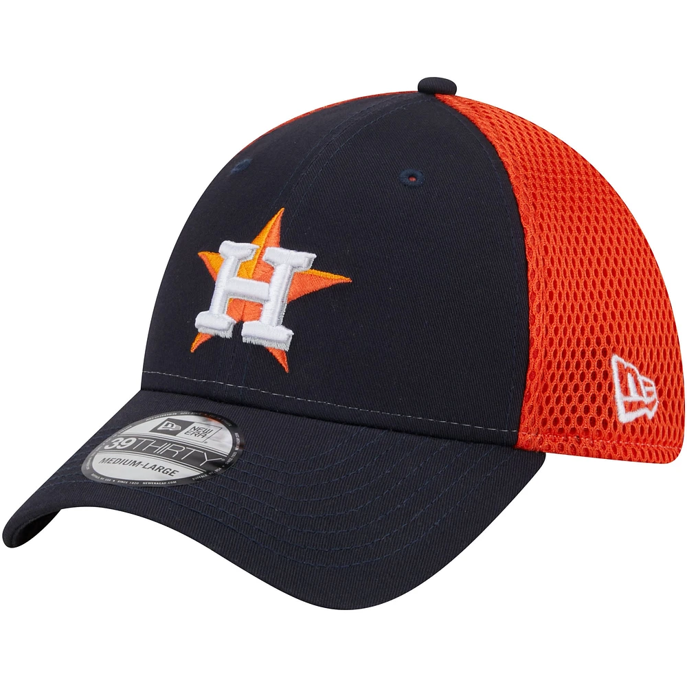 Casquette flexible New Era Houston Astros Team Neo 39THIRTY pour hommes, bleu marine