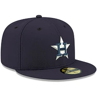 Men's New Era Navy Houston Astros White Logo 59FIFTY Fitted Hat