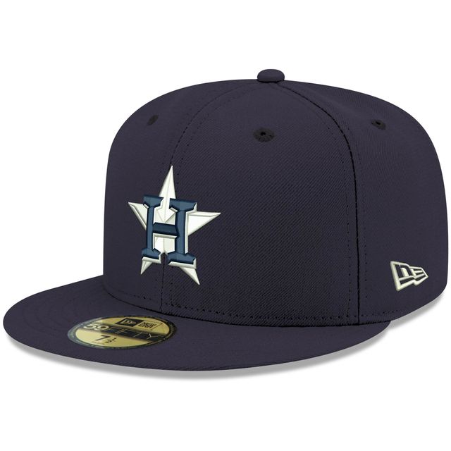 Casquette ajustée 59FIFTY bleu marine Houston Astros Logo pour homme New Era