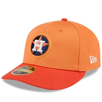 Casquette ajustée à profil bas 59FIFTY pour homme Houston Astros 2025 de New Era Orange
