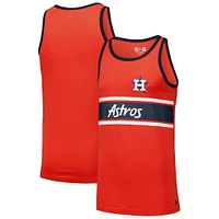 Débardeur orange Ringer en jersey New Era des Astros de Houston pour hommes