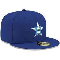 Men's New Era Royal Houston Astros White Logo 59FIFTY Fitted Hat