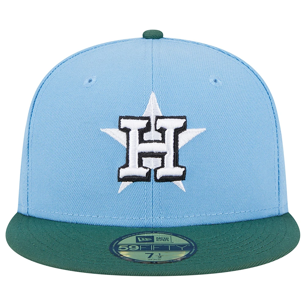 Men's New Era  Sky Blue/Cilantro Houston Astros 2017 World Series 59FIFTY Fitted Hat