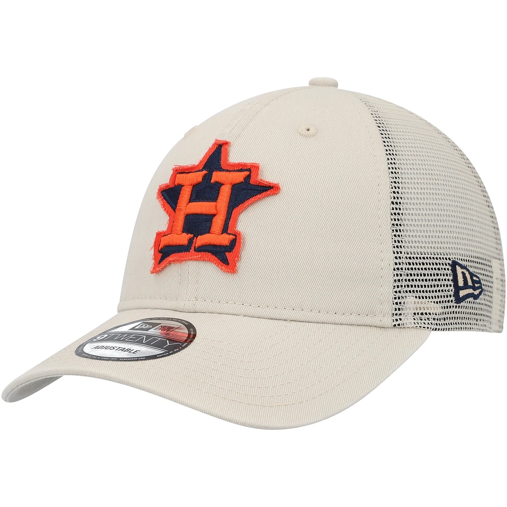 Casquette de camionneur réglable New Era Stone Houston Astros Game Day 9TWENTY pour hommes