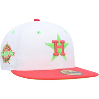 Men's New Era White Houston Astros Primary Logo Basic 59FIFTY Fitted Hat