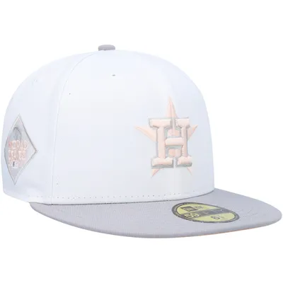 Houston Astros New Era Olive Undervisor 59FIFTY Fitted Hat - Pink/Blue