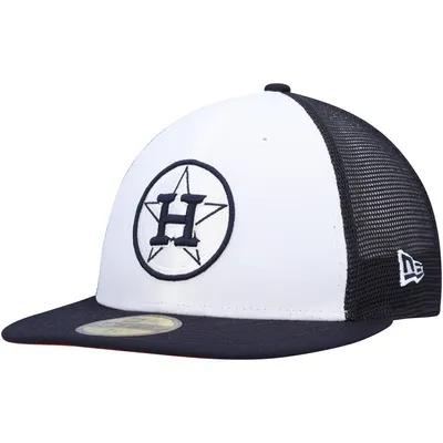 Houston Astros New Era Black & White Low Profile 59FIFTY Fitted Hat