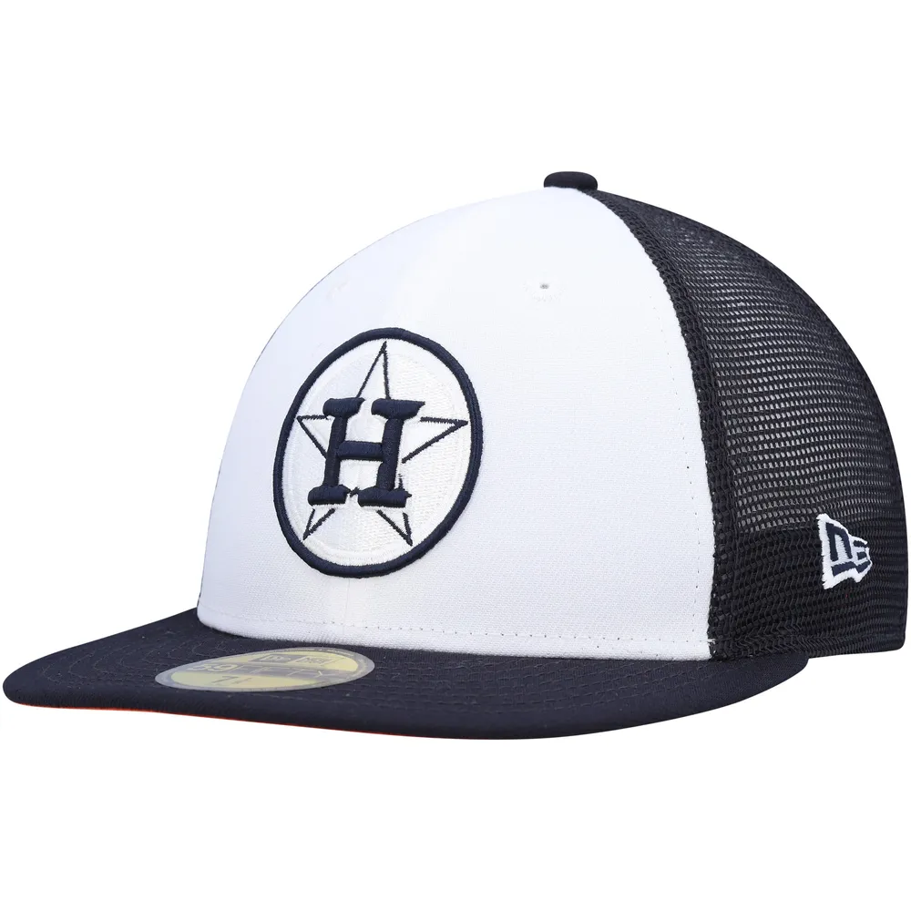 Casquette ajustée 59FIFTY pour entraînement au bâton sur le terrain Houston Astros 2023 New Era homme, blanc/bleu marine