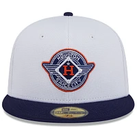 Men's New Era  White/Navy Houston Astros 2025 City Connect Batting Practice 59FIFTY Fitted Hat