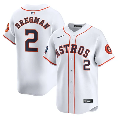 Maillot de joueur Nike Alex Bregman blanc Houston Astros 2024 MLB World Tour Mexico City Series Home Limited pour homme