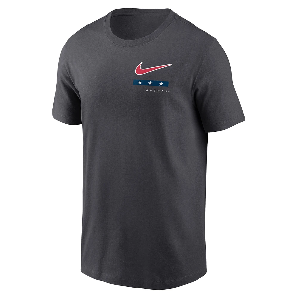 T-shirt Nike Houston Astros Americana pour homme, anthracite