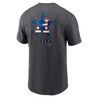 T-shirt Nike Houston Astros Americana pour homme, anthracite