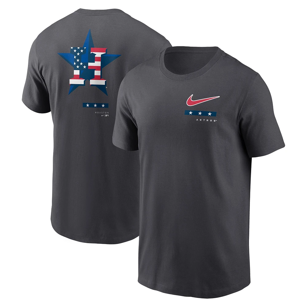 T-shirt Nike Houston Astros Americana pour homme, anthracite