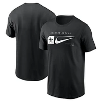 T-shirt Nike noir Houston Astros Fashion Graphic Swoosh pour homme