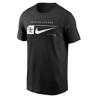 Men's Nike Black Houston Astros Fashion Graphic Swoosh T-Shirt