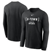 Men's Nike Black Houston Astros Local Nickname Long Sleeve T-Shirt